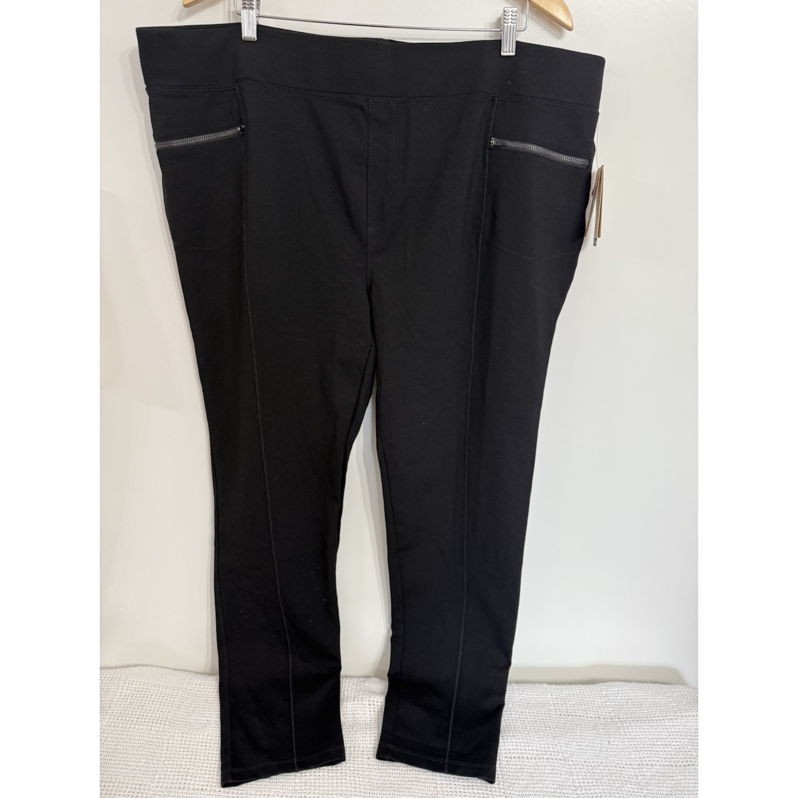 Royal Robbins Lucerne Ponte Slim Leg Pant Jet Black 3x Upf Travel Hiking Nwt$80